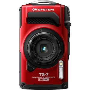 OM SYSTEM Tough TG-7 Dijital Fotoğraf Makinesi (Kırmızı) - Thumbnail