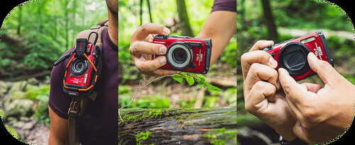 OM SYSTEM Tough TG-7 Dijital Fotoğraf Makinesi (Kırmızı)