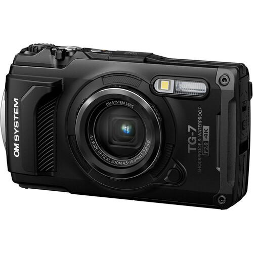 OM SYSTEM Tough TG-7 Dijital Fotoğraf Makinesi (Siyah)