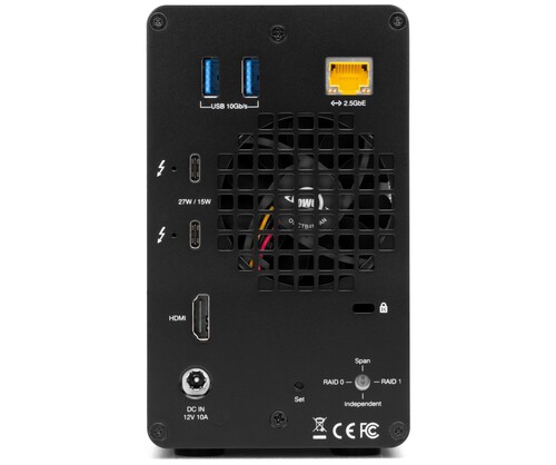 OWC Gemini 20TB Thunderbolt 3 Raid Kutu (2-Bay)