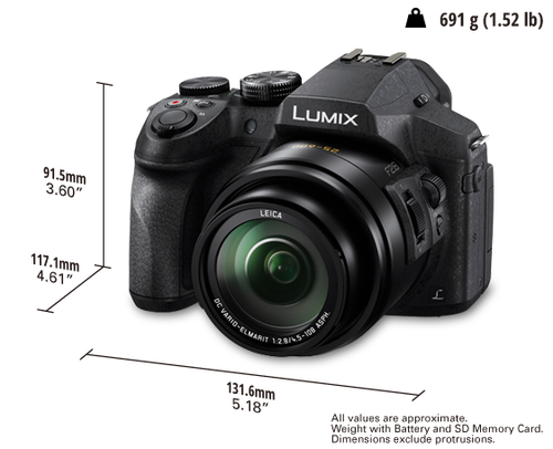 Panasonic DMC-FZ300EGK Dijital Kompakt Fotoğraf Makinesi