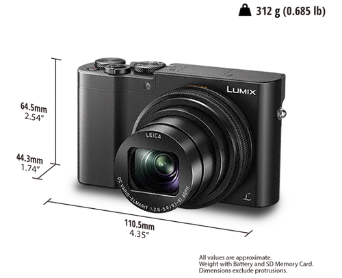 Panasonic DMC-TZ100EGK Dijital Kompakt Fotoğraf Makinesi