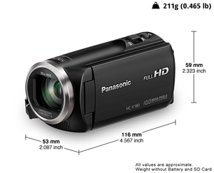 Panasonic HC-V180EG-K Full HD Video Kamera - Thumbnail