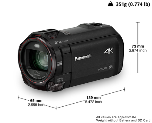 Panasonic HC-VX980EG-K 4K Ultra HD Video Kamera