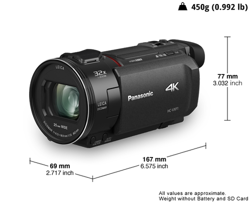 Panasonic HC-VXF1 4K Ultra HD Video Kamera