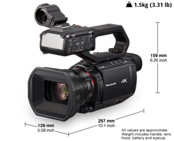 Panasonic HC-X2000 UHD 4K 3G-SDI/HDMI Pro 24X Zoom Profesyonel Video Kamera - Thumbnail