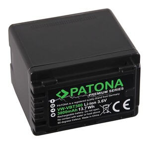 Patona - Patona 1257 Premium VW-VBT380 Panasonic Batarya