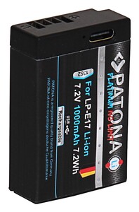Patona - Patona 1352 Platinum Canon LP-E17 Batarya (Type-C Şarj Özellikli) (1)