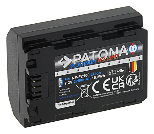 Patona 1360 Platinum NP-FZ100 USB-C Batarya Sony Uyumlu