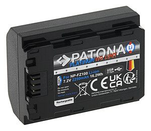 Patona 1360 PROTECT NP-FZ100 USB-C Batarya Sony Uyumlu - Thumbnail