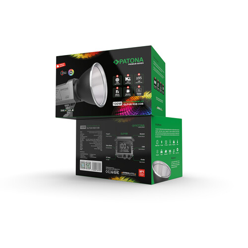 Patona 4167 Premium GLP100 RGB COB LED Stüdyo Işığı 100W