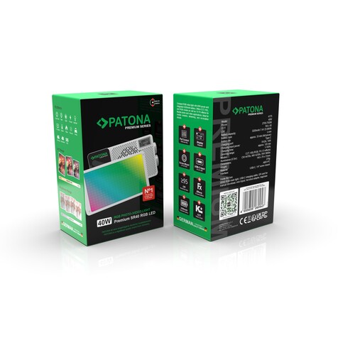 Patona 4175 Premium SR40 RGB LED Foto/Video Işığı 40W