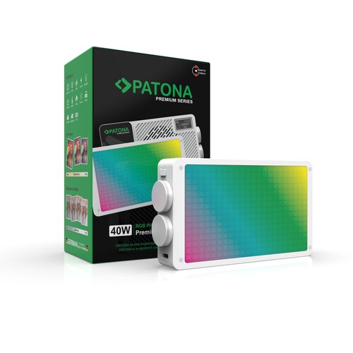 Patona 4175 Premium SR40 RGB LED Foto/Video Işığı 40W