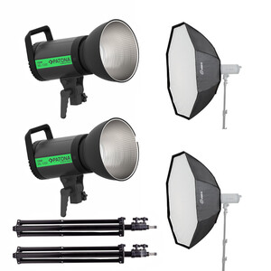 Patona - Patona 4198 ML-1200 120W Bi-Color LED 80cm Octagon Softbox İkili Işık Kiti