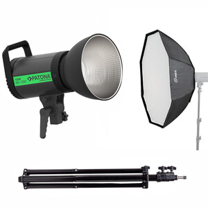Patona - Patona 4198 ML-1200 120W Bi-Color LED 80cm Octagon Softbox Tekli Işık Kiti