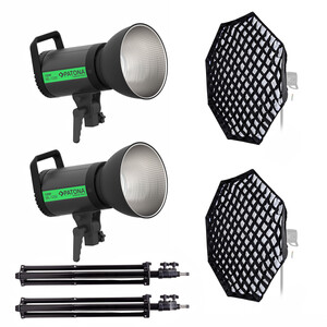 Patona - Patona 4198 ML-1200 120W Bi-Color LED 95cm Octagon Softbox İkili Işık Kiti