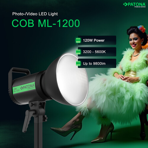 Patona 4198 ML-1200 120W Bi-Color LED Üçlü Işık Kiti