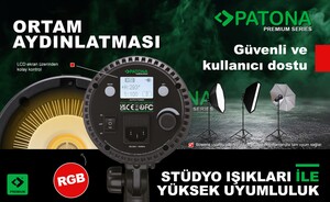 Patona 4275 Premium 80W RGB Fotoğraf/Video Işığı - Thumbnail