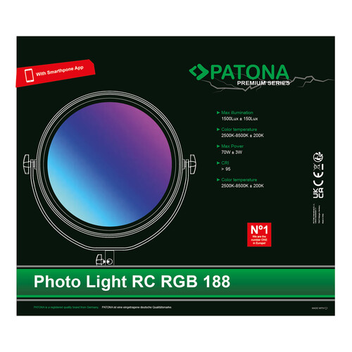 Patona 4283 Premium TGB-188A Soft RGB Işık