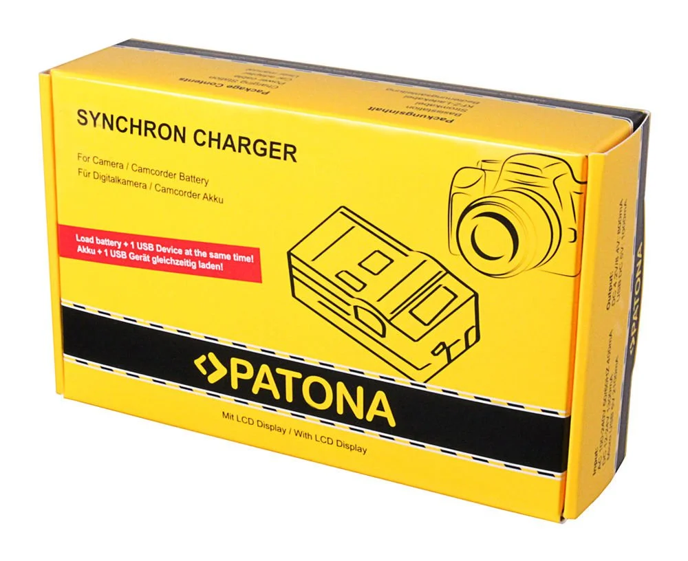 Patona 4580 Senkron LCD Ekranlı USB Şarj Cihazı Sony NP-FW50 İçin