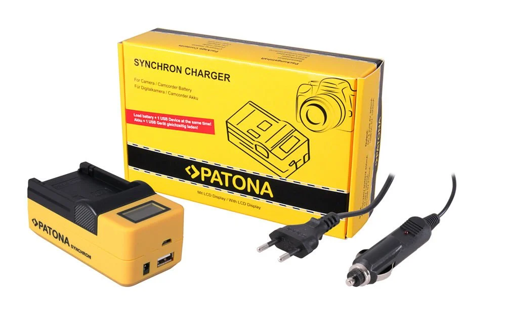 Patona - Patona 4580 Senkron LCD Ekranlı USB Şarj Cihazı Sony NP-FW50 İçin (1)