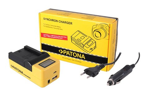 Patona 4683 Synchron NP-FZ100 için LCD Ekranlı USB Şarj Cihazı