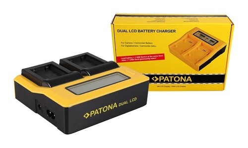 Patona 7580 İkili LCD Ekranlı USB Şarj Aleti Sony NP-FW50 İçin