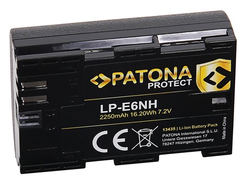 Patona LP-E6NH İçin İkili Şarj Aleti + 2 Adet Patona Batarya Canon LP-E6NH