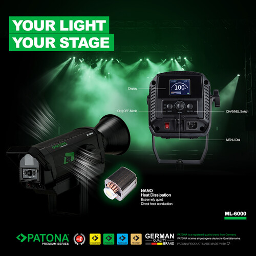Patona ML-6000 600W Bi-Color LED İkili Video Işık Kiti