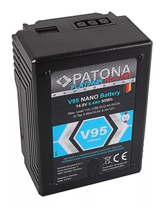 Patona - Patona Platinum NANO V95 V-Mount 95Wh