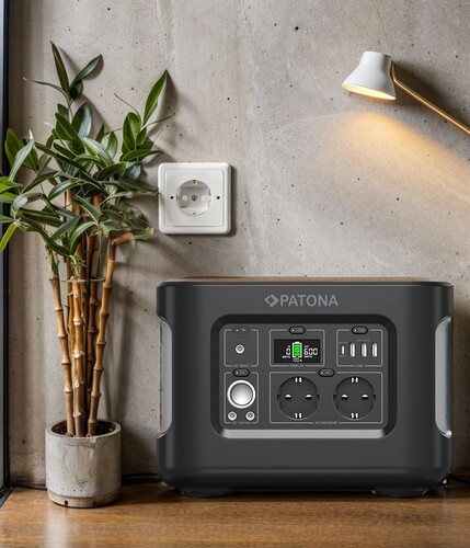 Patona 9982 Platinum Taşınabilir Güç İstasyonu 600Wh 600W/230V USB5V/2.4A DC12V/10A Powerstation