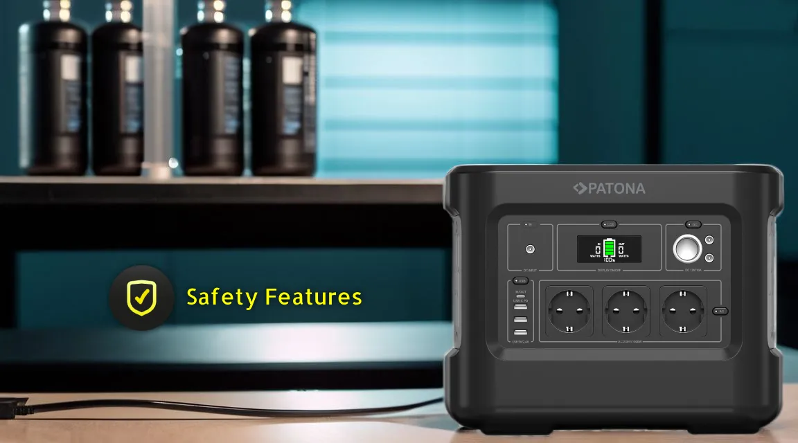 Patona 9989 Platinum Taşınabilir Güç İstasyonu Autarc 1000 - 1000W 1000Wh PD100W USB5V/2.4A DC12V/10A DC5525 Powerstation