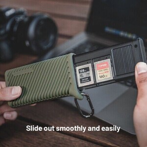 PGYTECH CFexpress CreateMate Card Reader Type A/SD(Moss Green) - Thumbnail