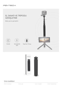 Pgytech - Pgytech El Grip ve Uzatma Tripod (P-GM-105) (1)