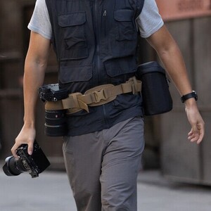 PGYTECH OneMo Photography Waist Belt (Coyote Brown) - Fotoğrafçı Kemeri - Thumbnail