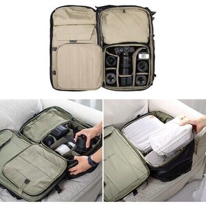 PGYTECH OneMo Travel Backpack 35L (Olive Green) + Camera Insert L - Thumbnail