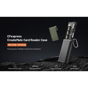 PGYTECH P-GM-164 CreateMate CFexpress Type A/SD Kart Okuyucu (Siyah) - Thumbnail