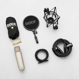 Rode NT1 5th Generation Stüdyo Kondenser XLR/USB Mikrofon (Gümüş) - Thumbnail