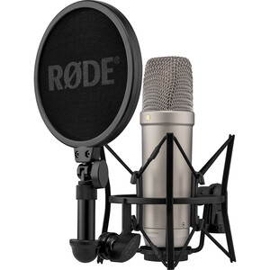 Rode NT1 5th Generation Stüdyo Kondenser XLR/USB Mikrofon (Gümüş) - Thumbnail