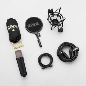 Rode NT1 5th Generation Stüdyo Kondenser XLR/USB Mikrofon (Siyah) - Thumbnail
