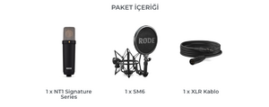 Rode NT1 Signature Series Stüdyo Condenser Mikrofon (Siyah) - Thumbnail