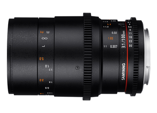 Samyang 100mm T3.1 ED UMC Canon EF Makro Cine Lens