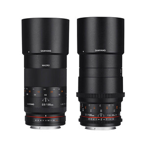 Samyang 100mm T3.1 VDSLR ED UMC Makro Cine Lens (FujiFilm X) - Thumbnail