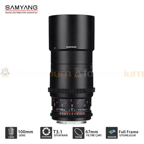 Samyang 100mm T3.1 VDSLR ED UMC Makro Cine Lens (Nikon F)