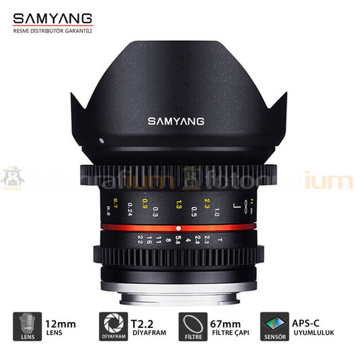 Samyang 12mm T2.2 Cine VDSLR Lens