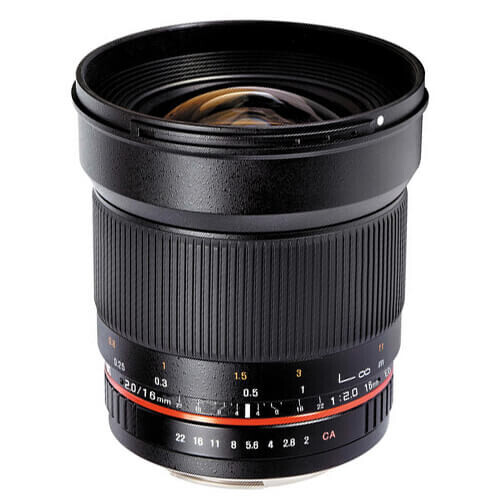 Samyang 16mm f/2.0 Lens