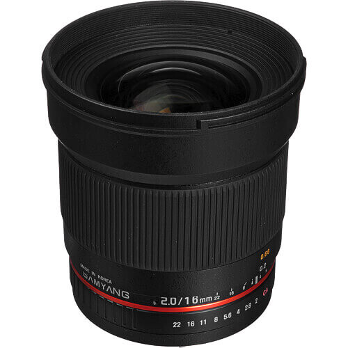 Samyang 16mm f/2.0 Lens