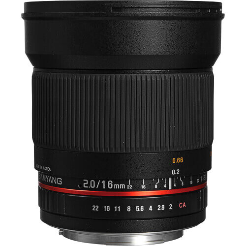 Samyang 16mm f/2.0 Lens