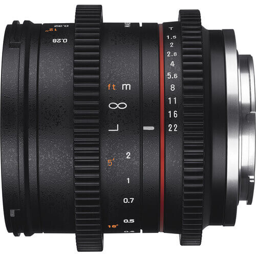 Samyang 21mm T1.5 APS-C, APS-H Krop Lens