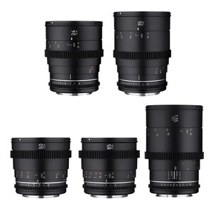 Samyang - SAMYANG 24/35/50/85/135 VDSLR MK II 5'li Sine Lens Seti (Sony E)